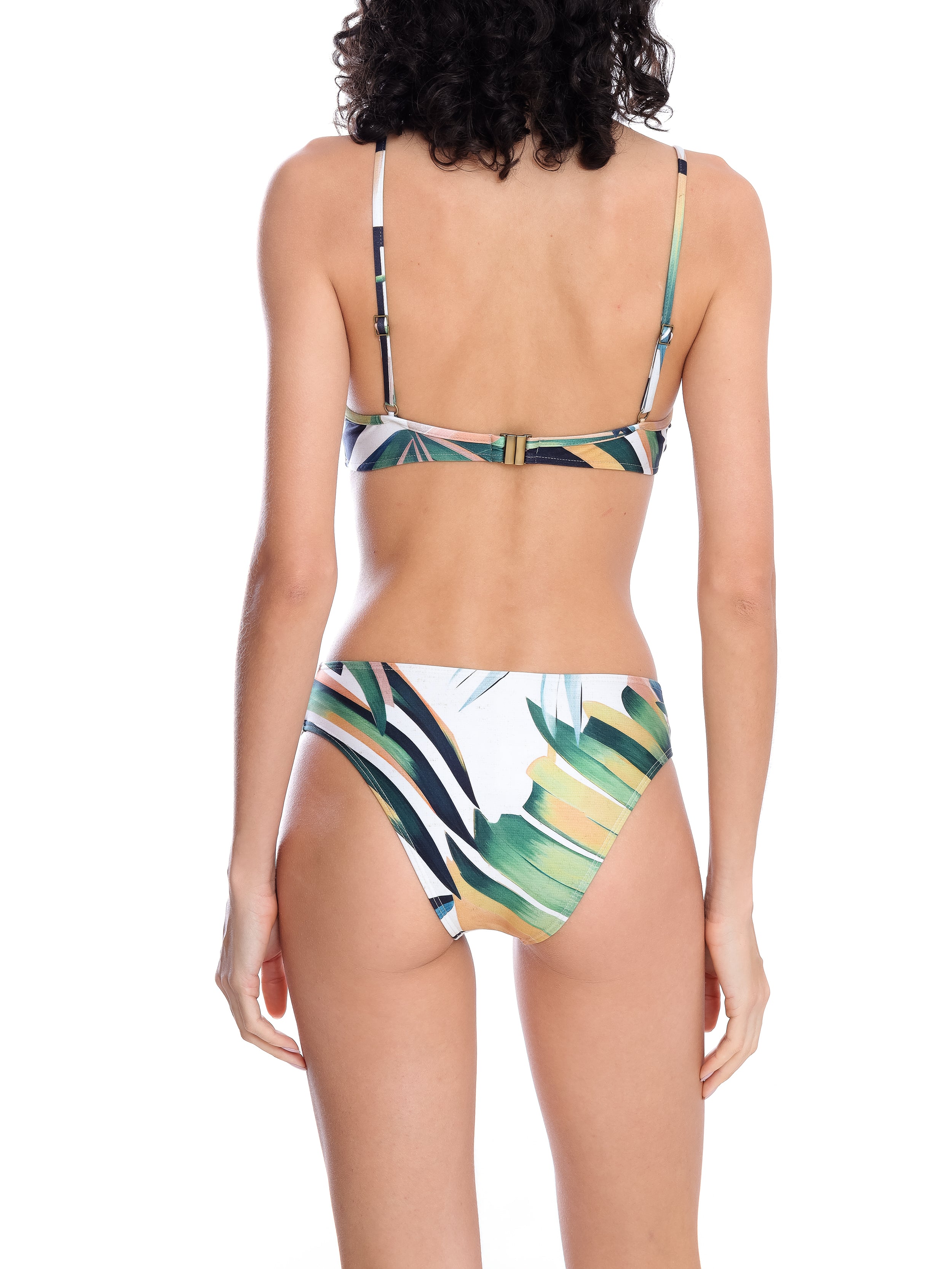 Lilica Foliage-Print Twist-Front Bikini Sumatra