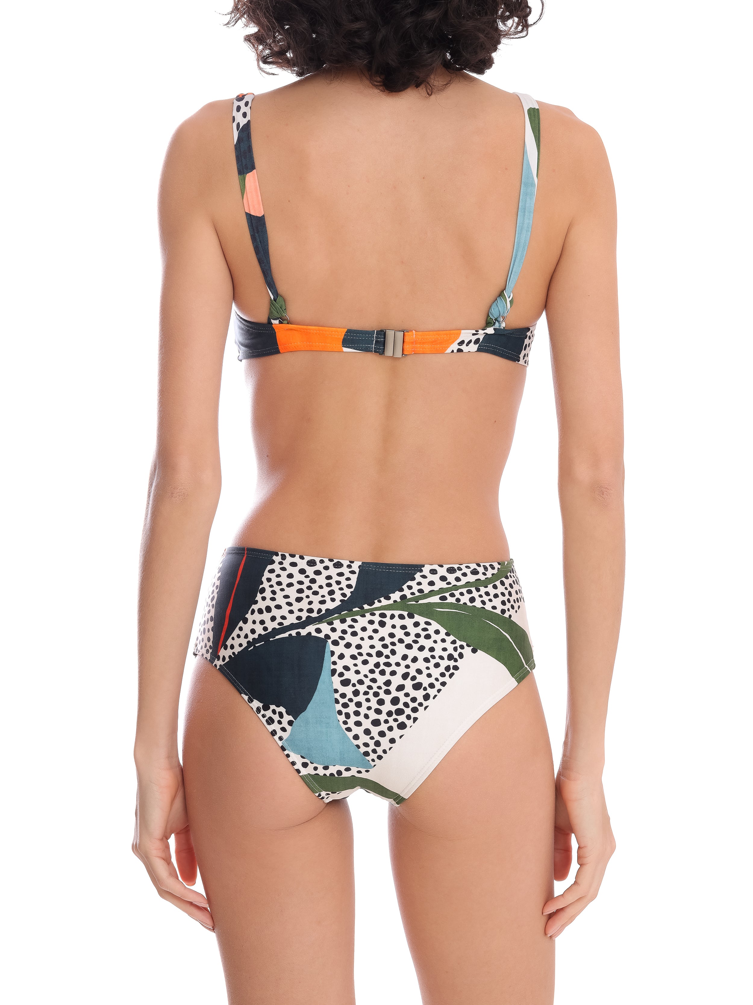 Marianne Abstracte-Print  Ruched-Detail Bikini Set Bima