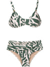 Marianne Abstracte-Print Ruched-Detail Bikini  Set Maori