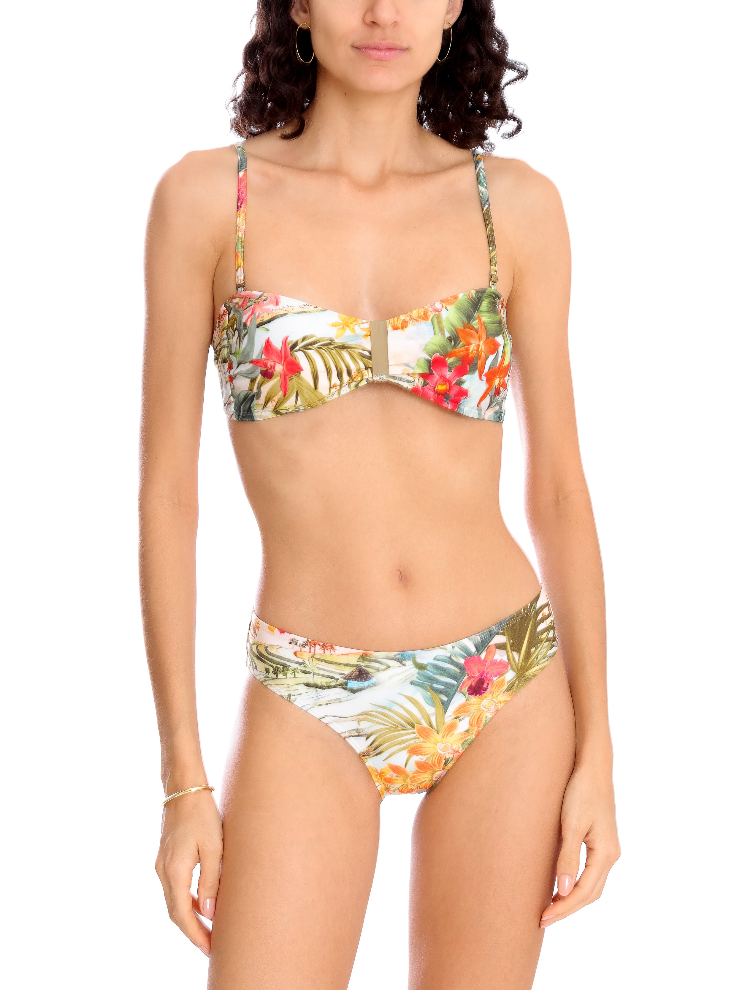 Ester  -Print Bikini Set Strapless