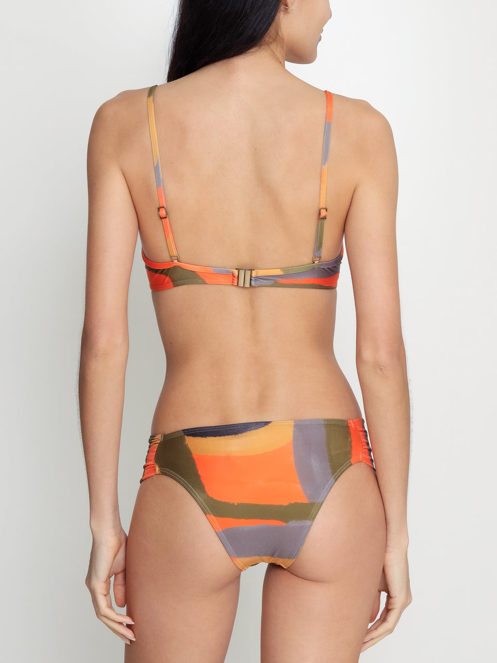 Vitoria Abstracte-Print Twist-Front Bikini Set
