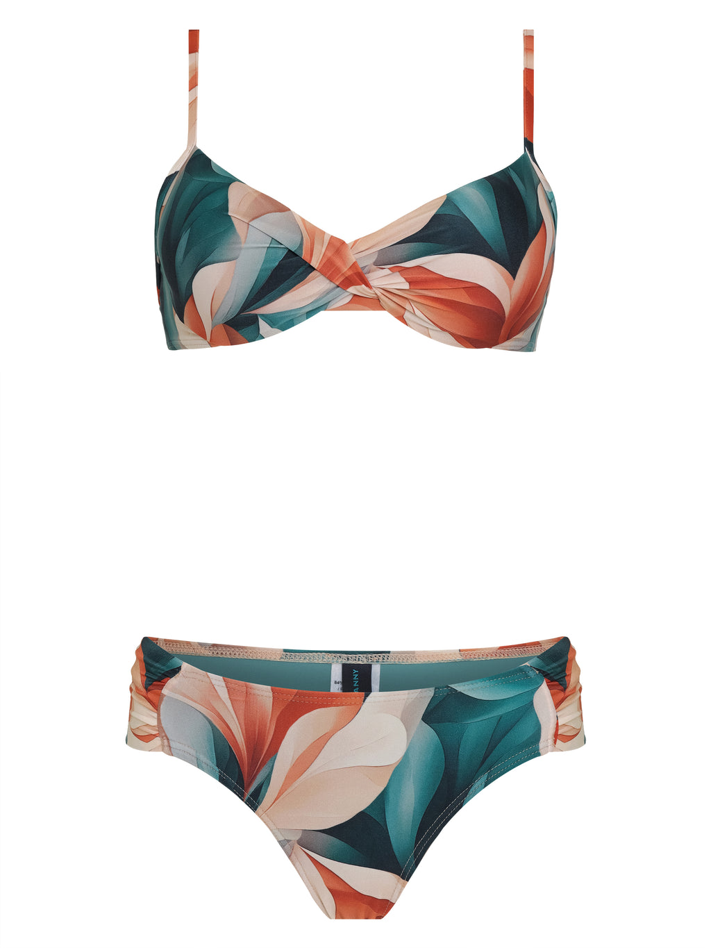 Vitoria Foliage-Print Twist-Front Bikini