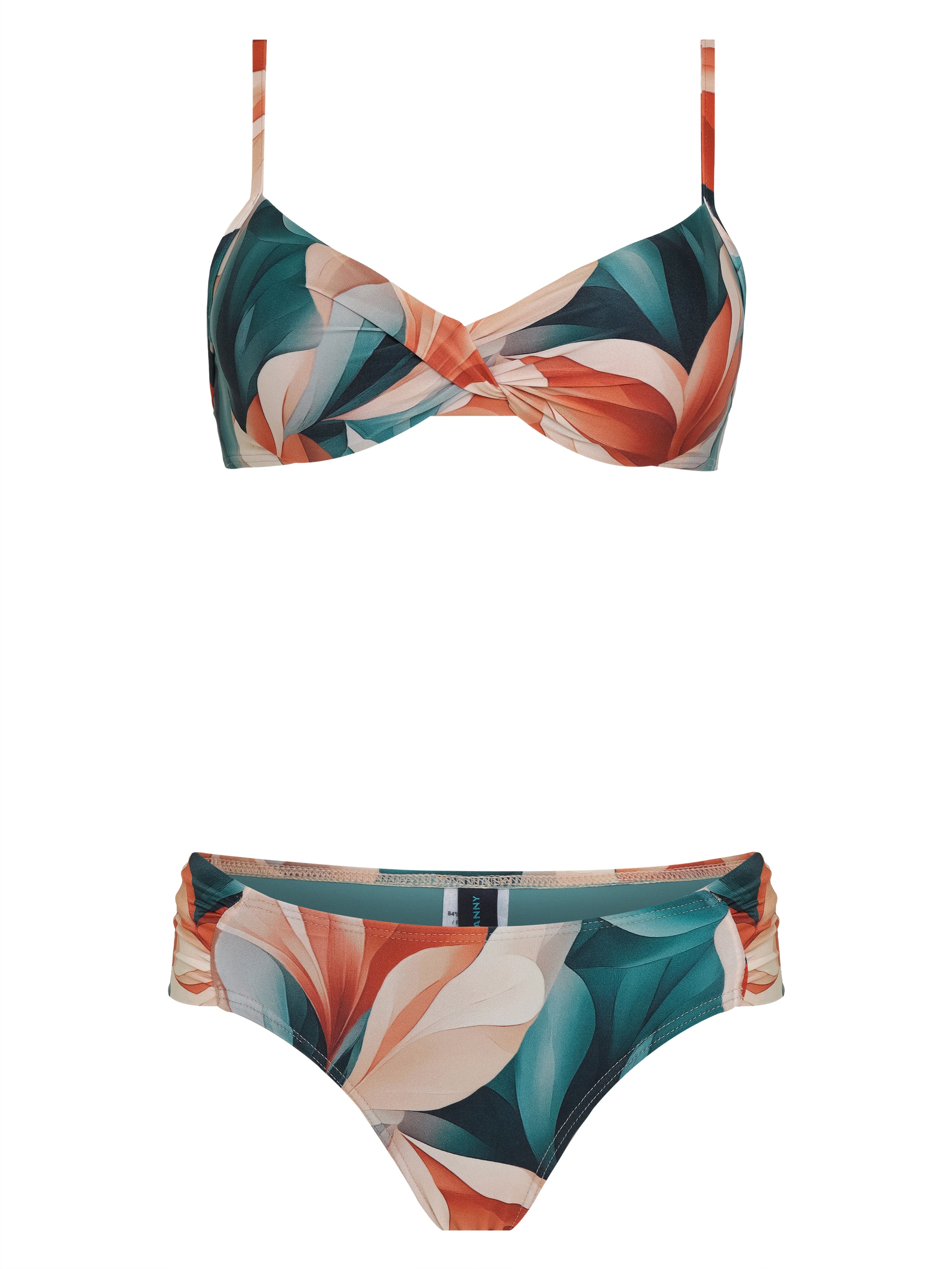 Vitoria Foliage-Print Twist-Front Bikini