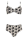 Veronica Geometric-Print Bikini Set Zaya