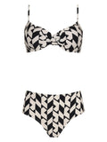 Veronica Geometric-Print Bikini Set