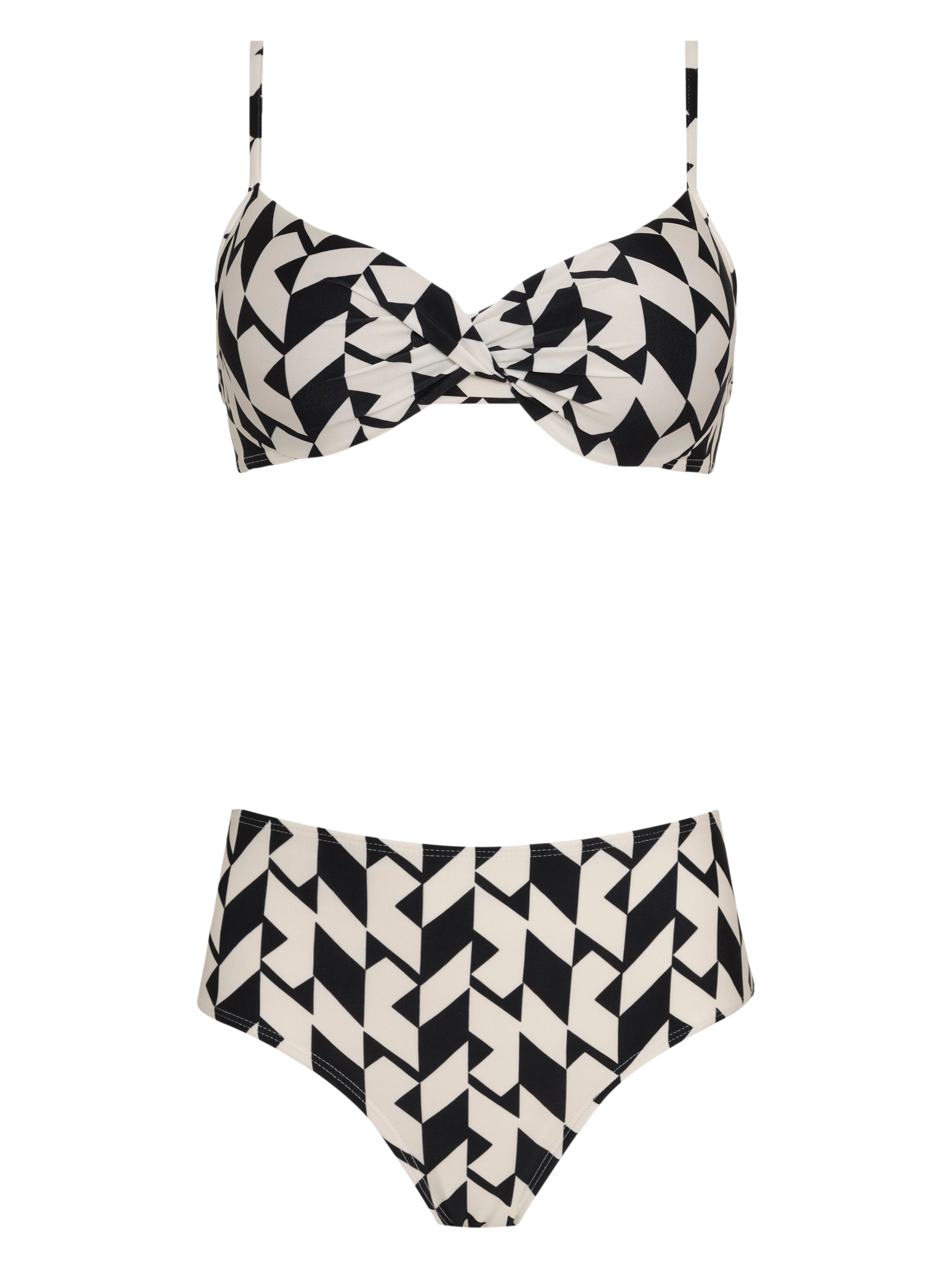 Veronica Geometric-Print Bikini Set