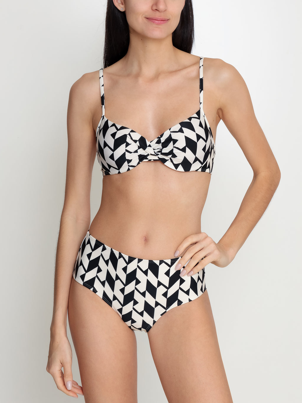 Veronica Geometric-Print Bikini Set
