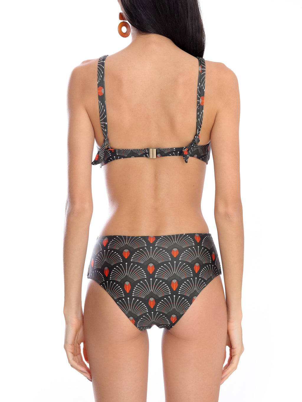 Marianne -Print Ruched-Detail Bikini Set