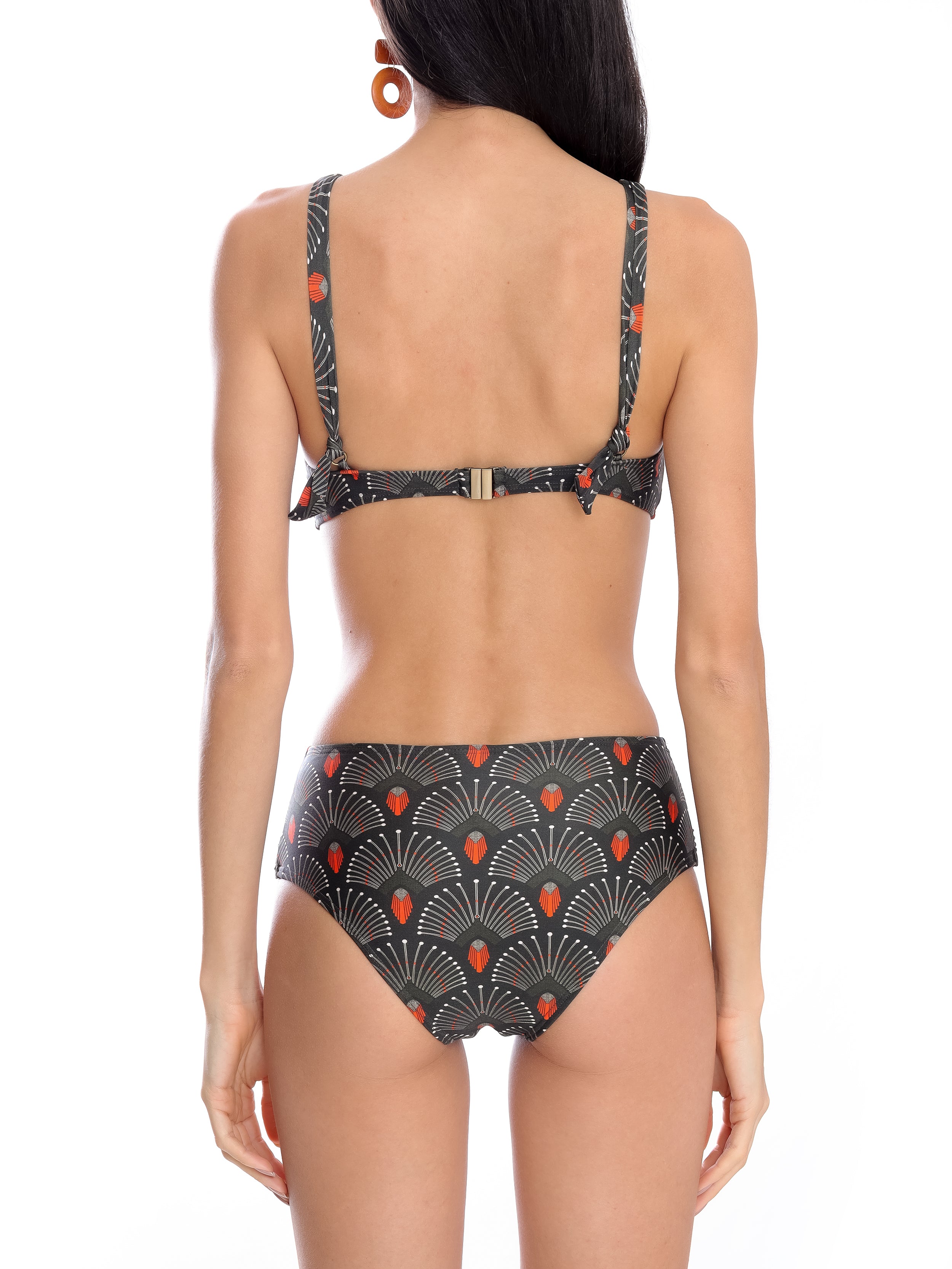 Marianne -Print Ruched-Detail Bikini Set