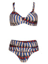 Marianne Graphic-Print Ruched-Detail Bikini Set Xingu