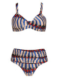 Marianne Graphic-Print Ruched-Detail Bikini Set