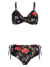 Marcela Floral-Print Ruched-Detail Bikini Set Orvalho