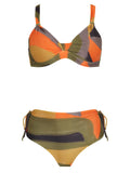 Marcela Abstract-Print Ruched-Detail Bikini Set Guaraci