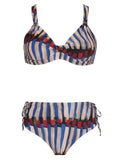 Marcela Graphic-Print Ruched-Detail Bikini Set Xingu