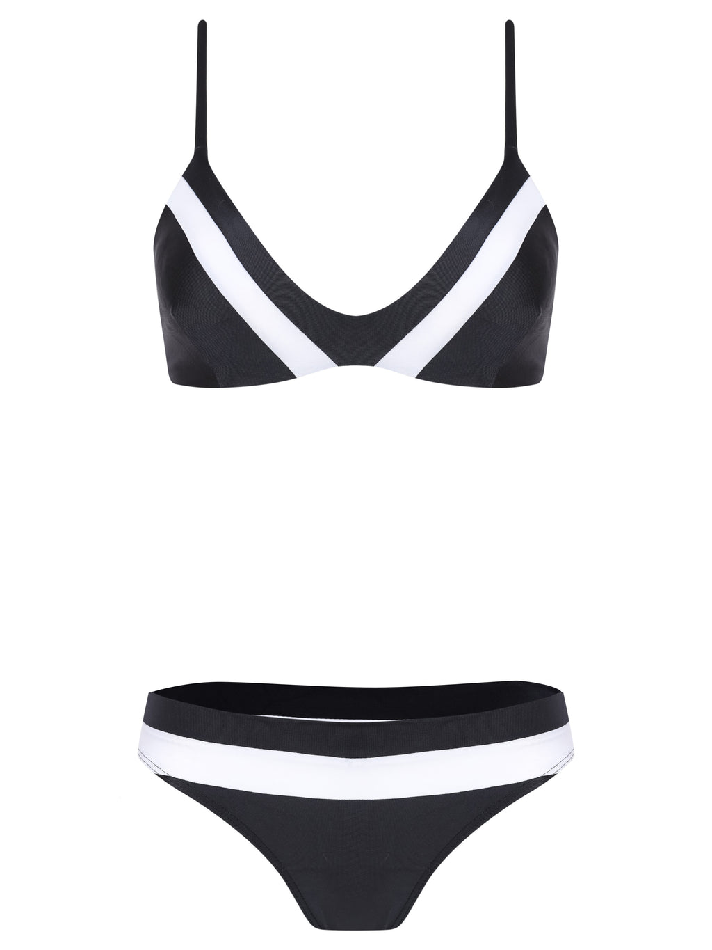 Joaquina Color Block Triangle Bikini Set