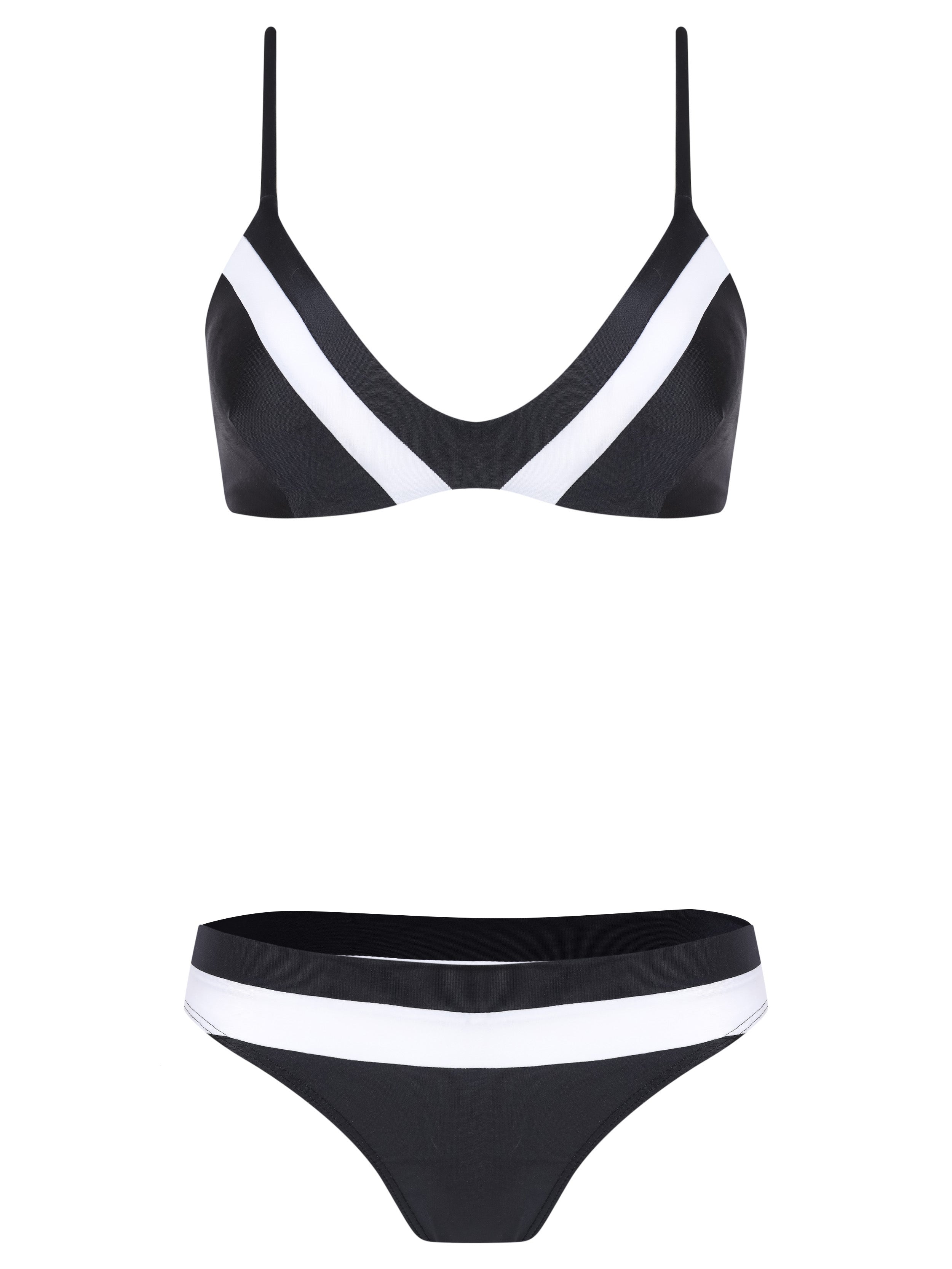 Joaquina Color Block Triangle Bikini Set
