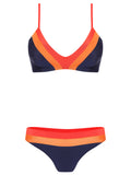 Joaquina Color Block Triangle Bikini Set