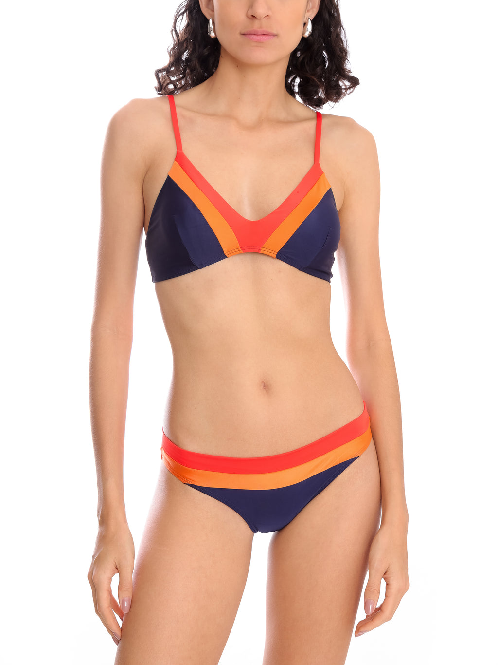 Joaquina Color Block Triangle Bikini Set