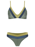 Joaquina Color Block Triangle Bikini Set