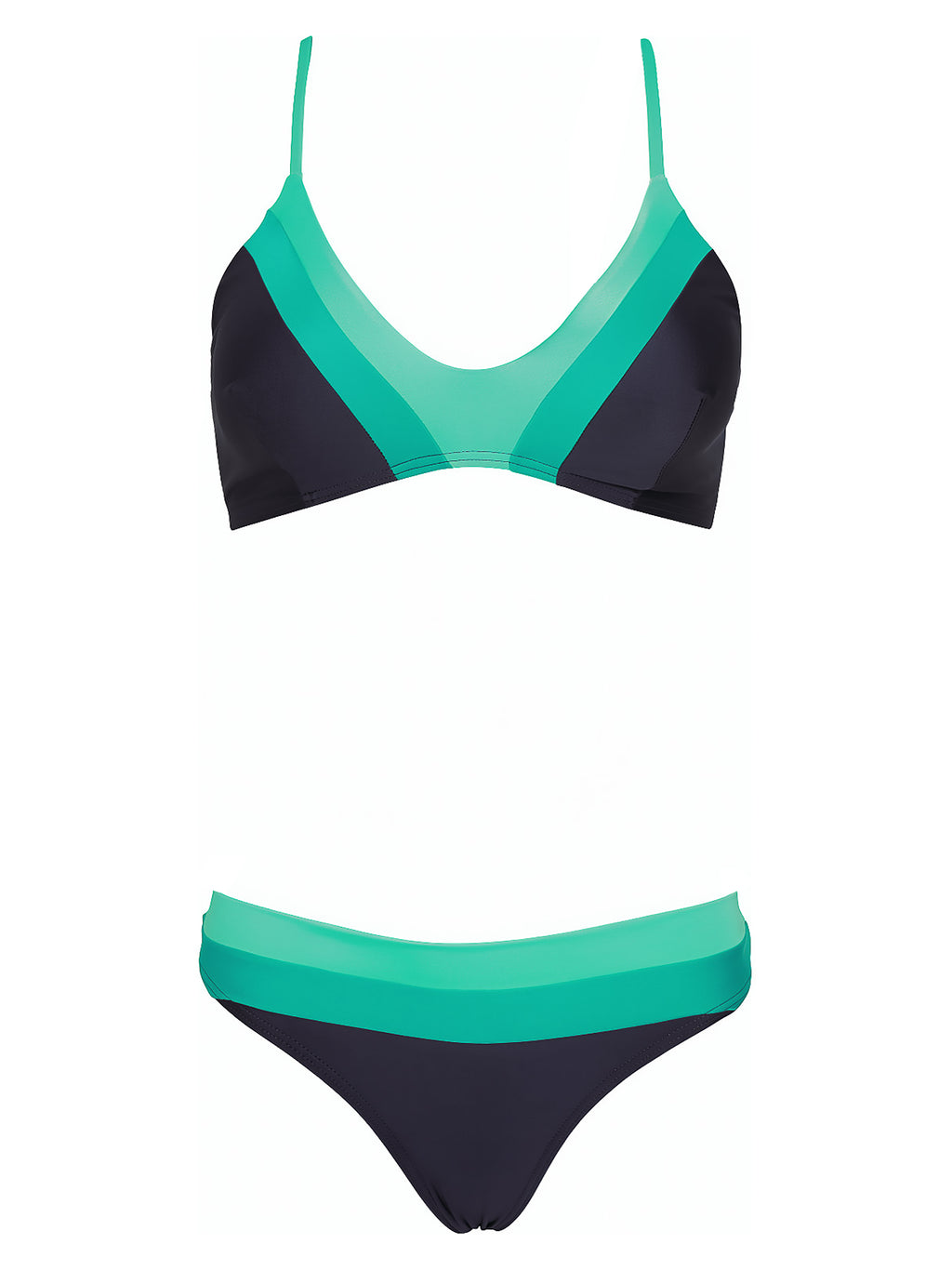 Joaquina Color Block Triangle Bikini Set