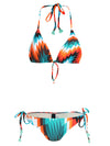Maya Graphic-Print Tassel Detailing Triangle Bikini Set Tropicalia
