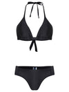 Vicky Black Plain Bikini Set