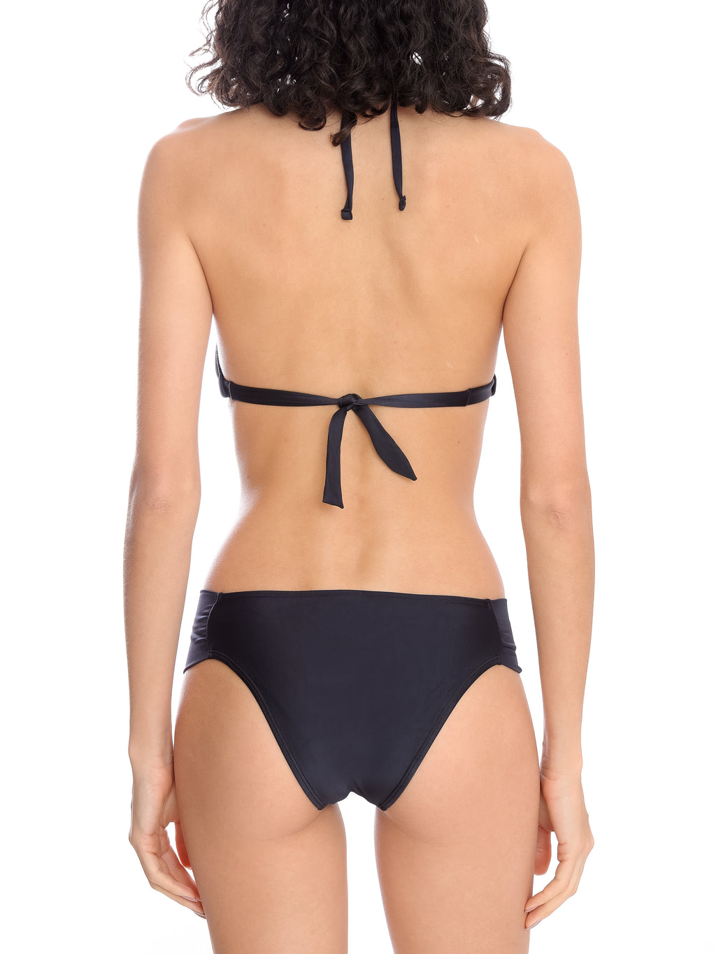 Vicky Black Plain Bikini Set
