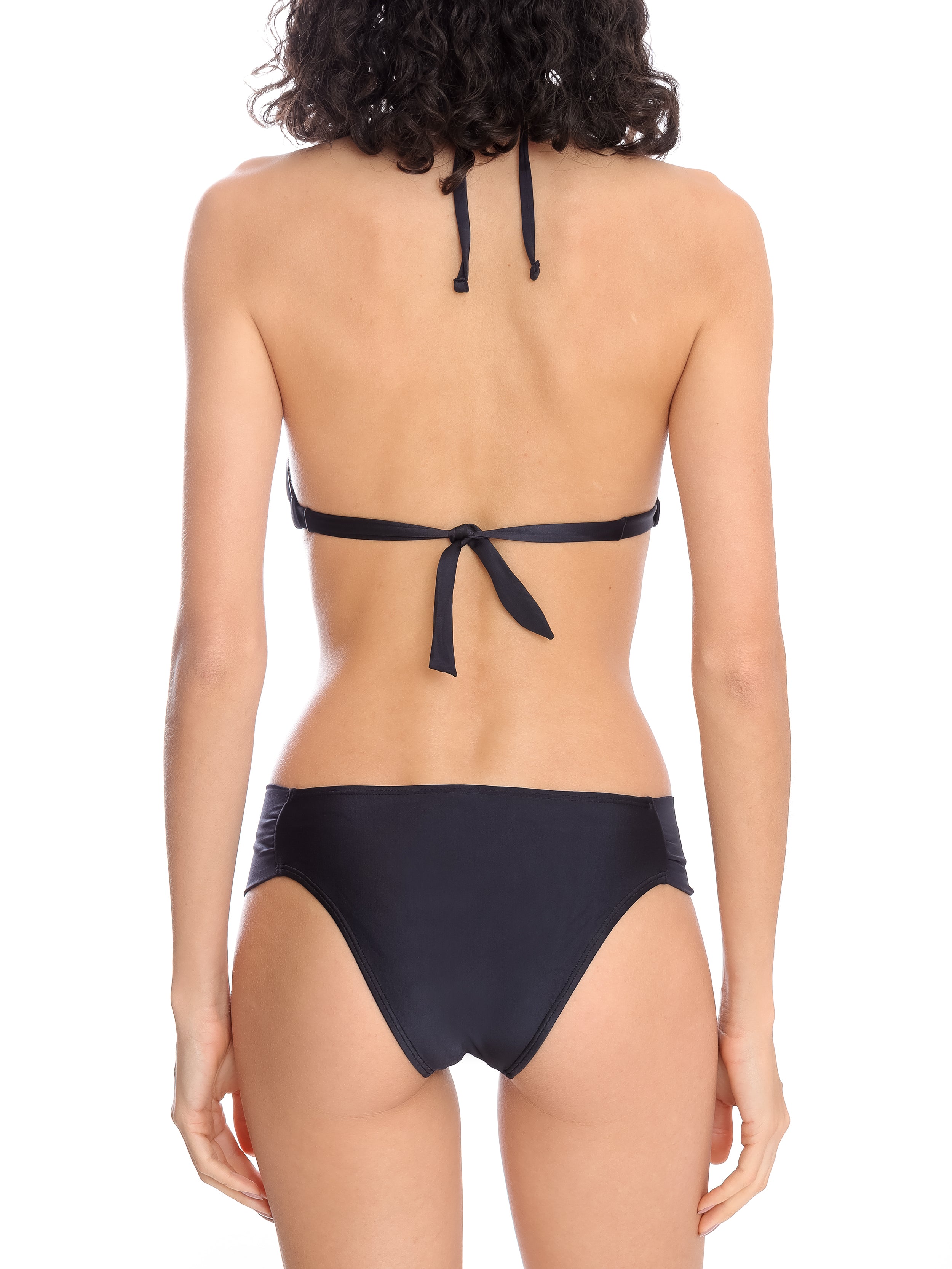 Vicky Black Plain Bikini Set