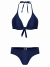 Vicky Blue Plain Bikini Set