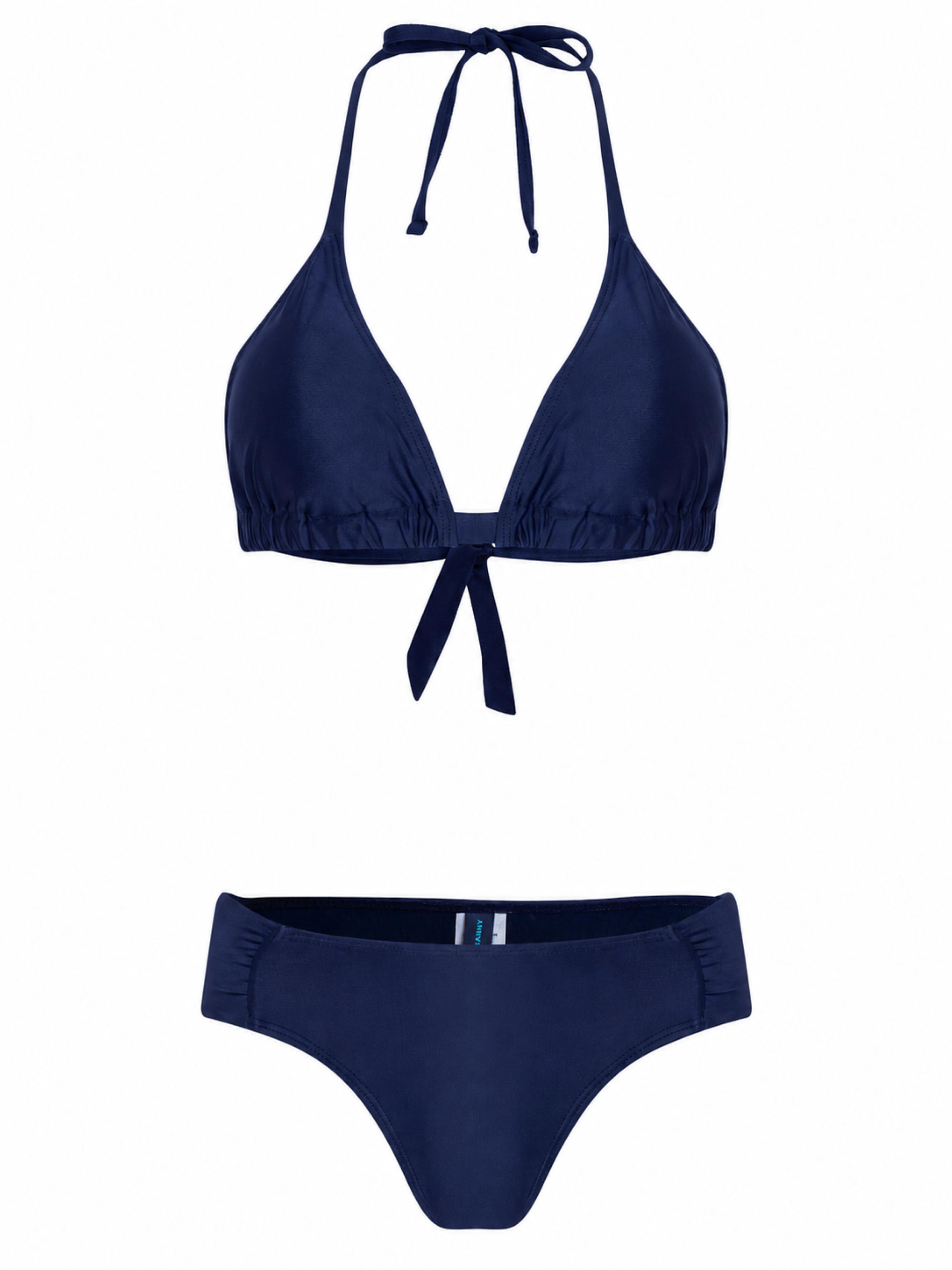 Vicky Blue Plain Bikini Set