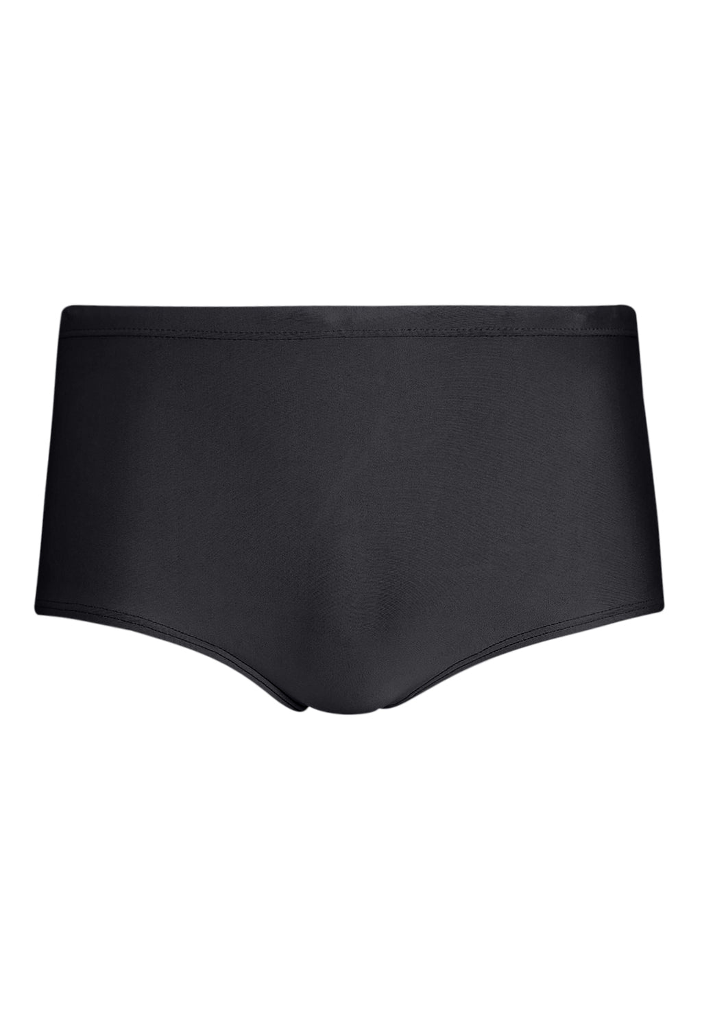 Copacabana Black Plain 7-inch Sides Swimming Trunks