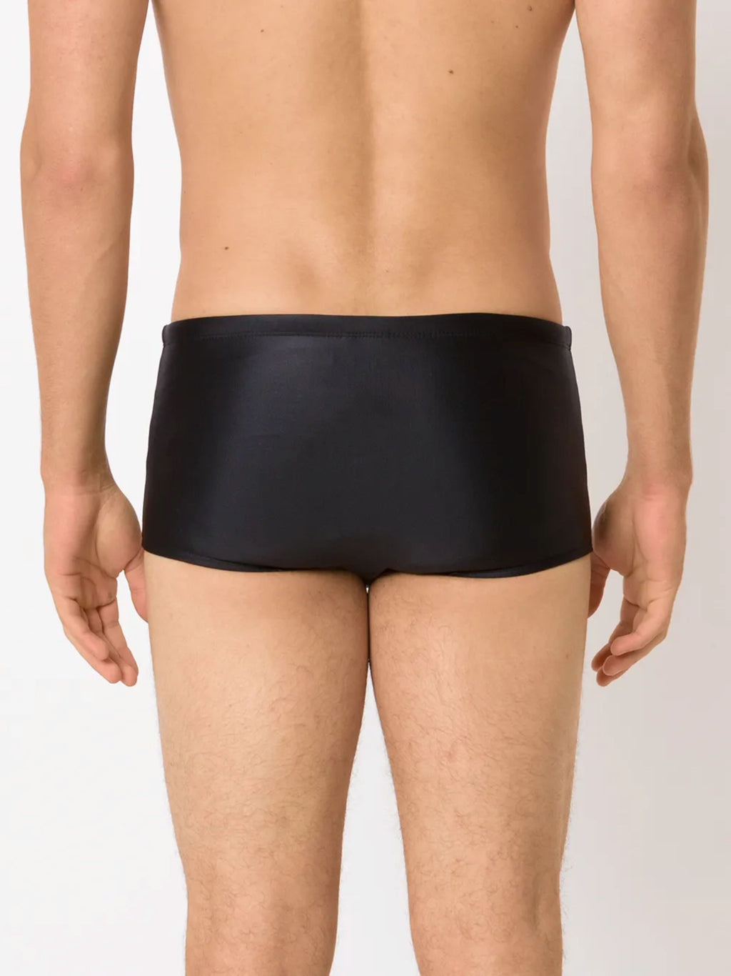 Copacabana Black Plain 7-inch Sides Swimming Trunks