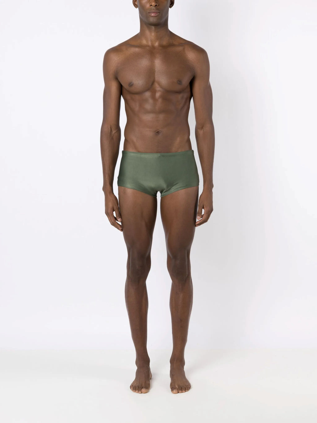 Copacabana Green Plain 7-inch Sides Swimming Trunks