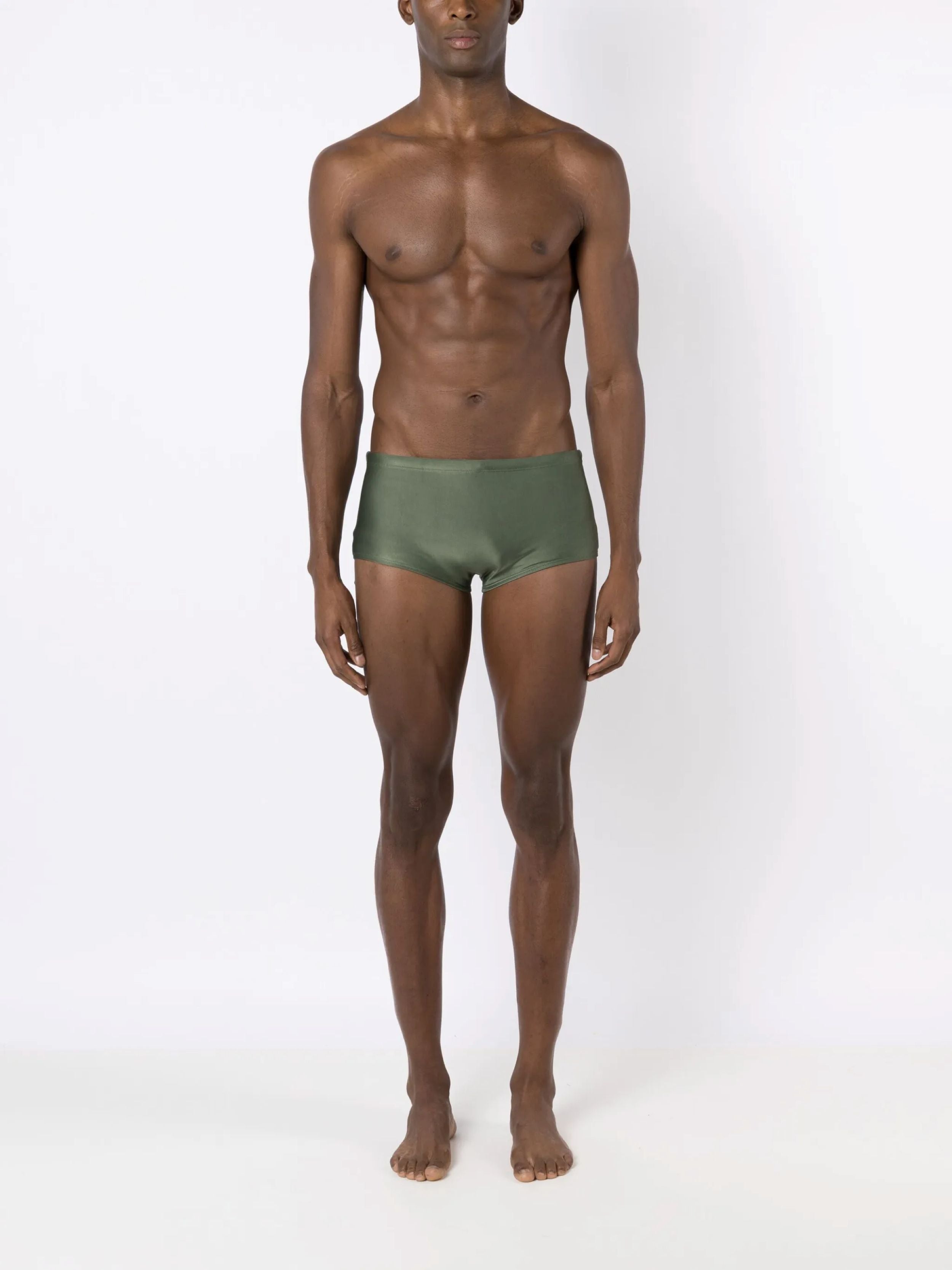 Copacabana Green Plain 7-inch Sides Swimming Trunks
