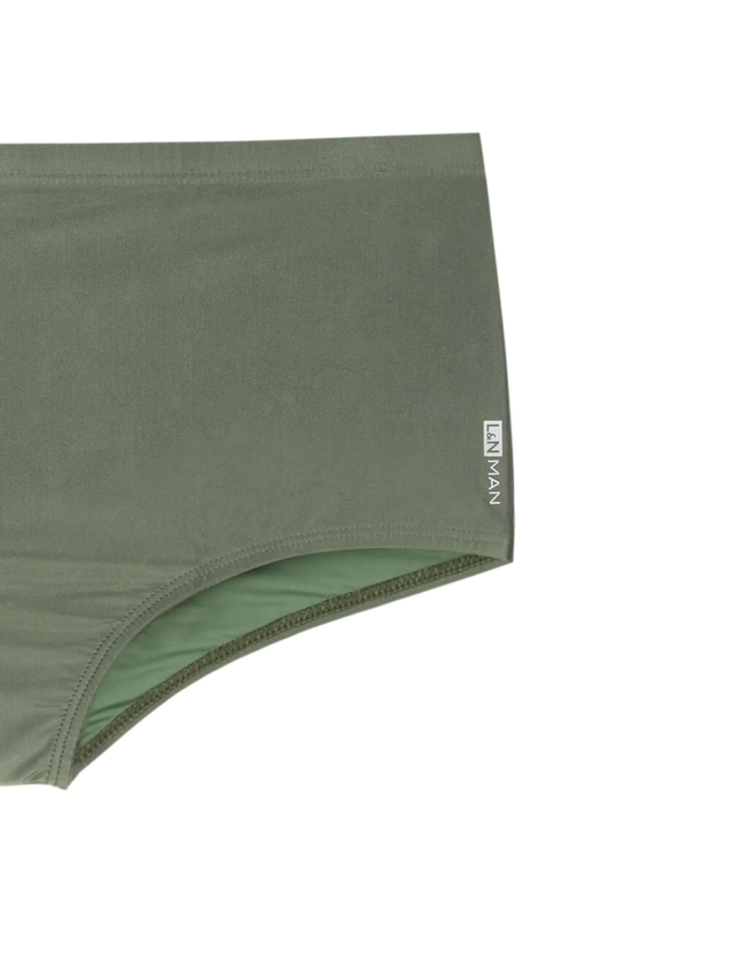 Copacabana Green Plain 7-inch Sides Swimming Trunks