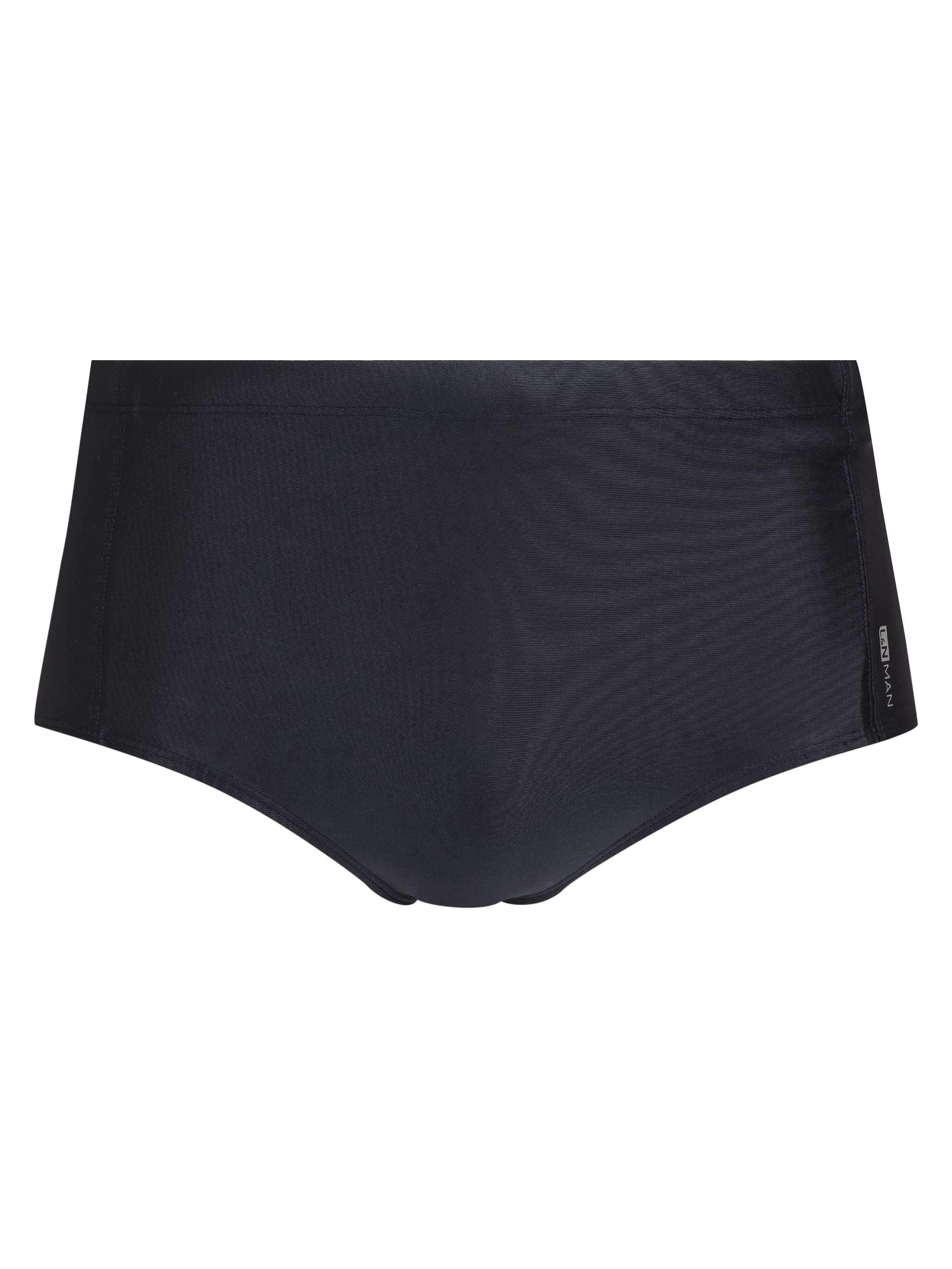 Parati Black Plain 6.3-inch Sides Swimming Trunks