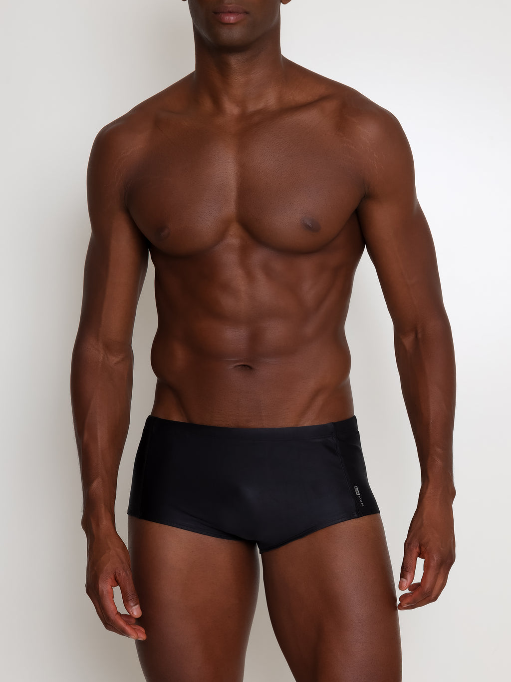 Parati Black Plain 6.3-inch Sides Swimming Trunks