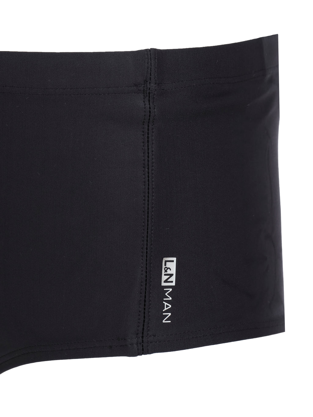 Parati Black Plain 6.3-inch Sides Swimming Trunks