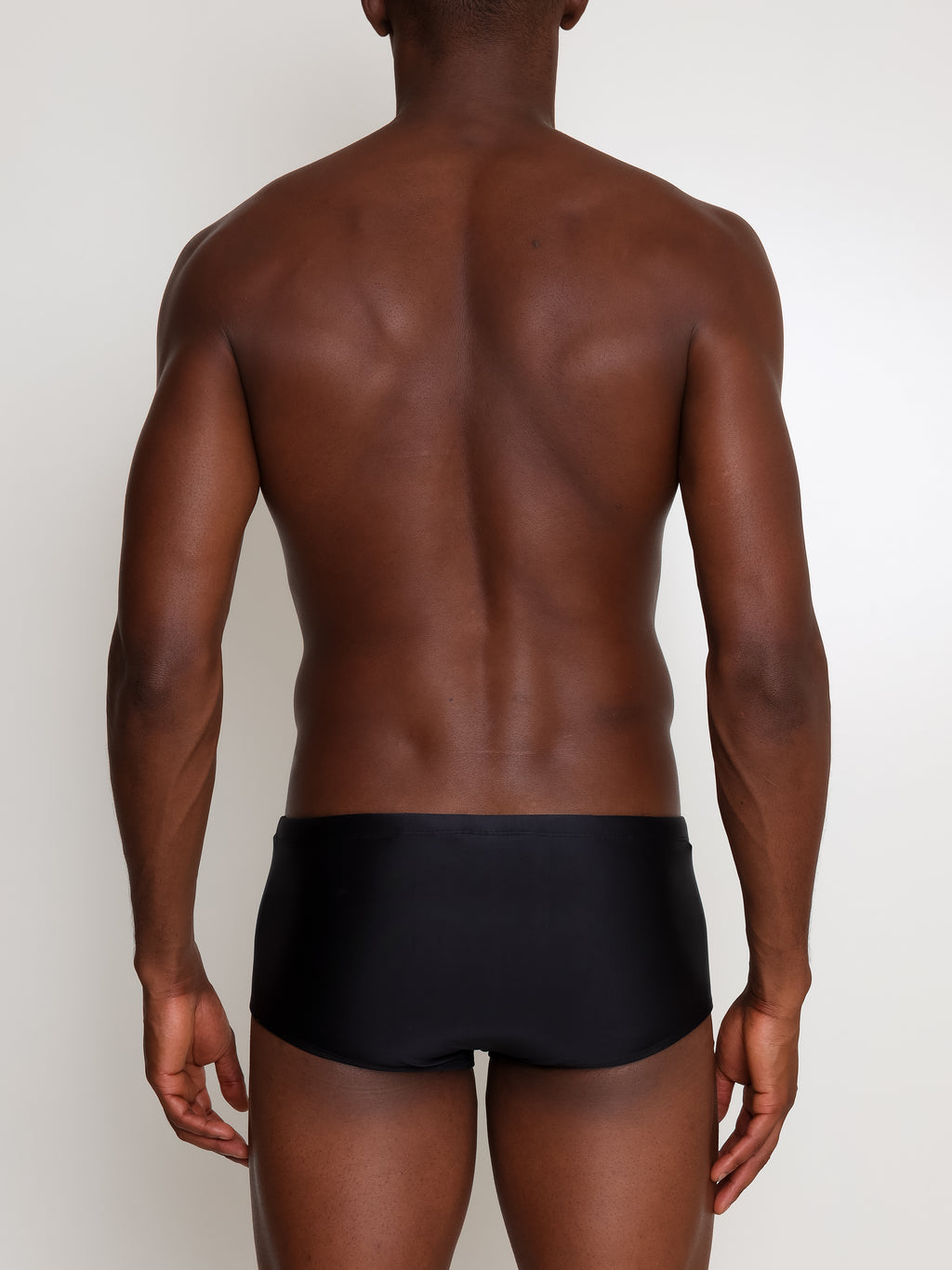 Parati Black Plain 6.3-inch Sides Swimming Trunks