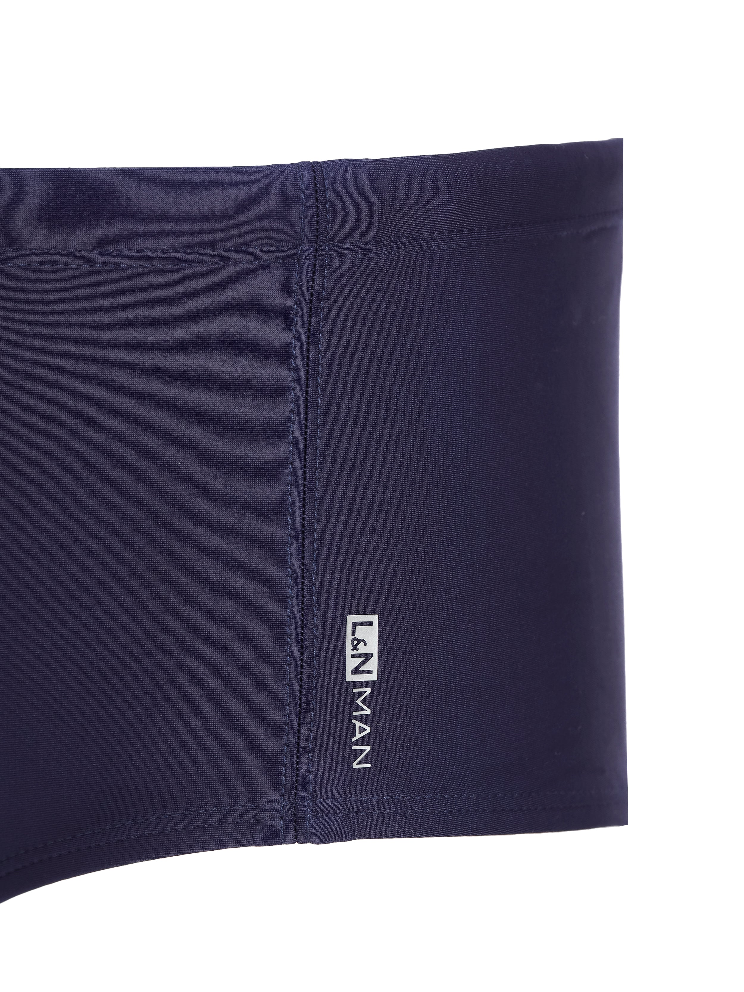 Parati Blue Plain 6.3-inch Sides Swimming Trunks