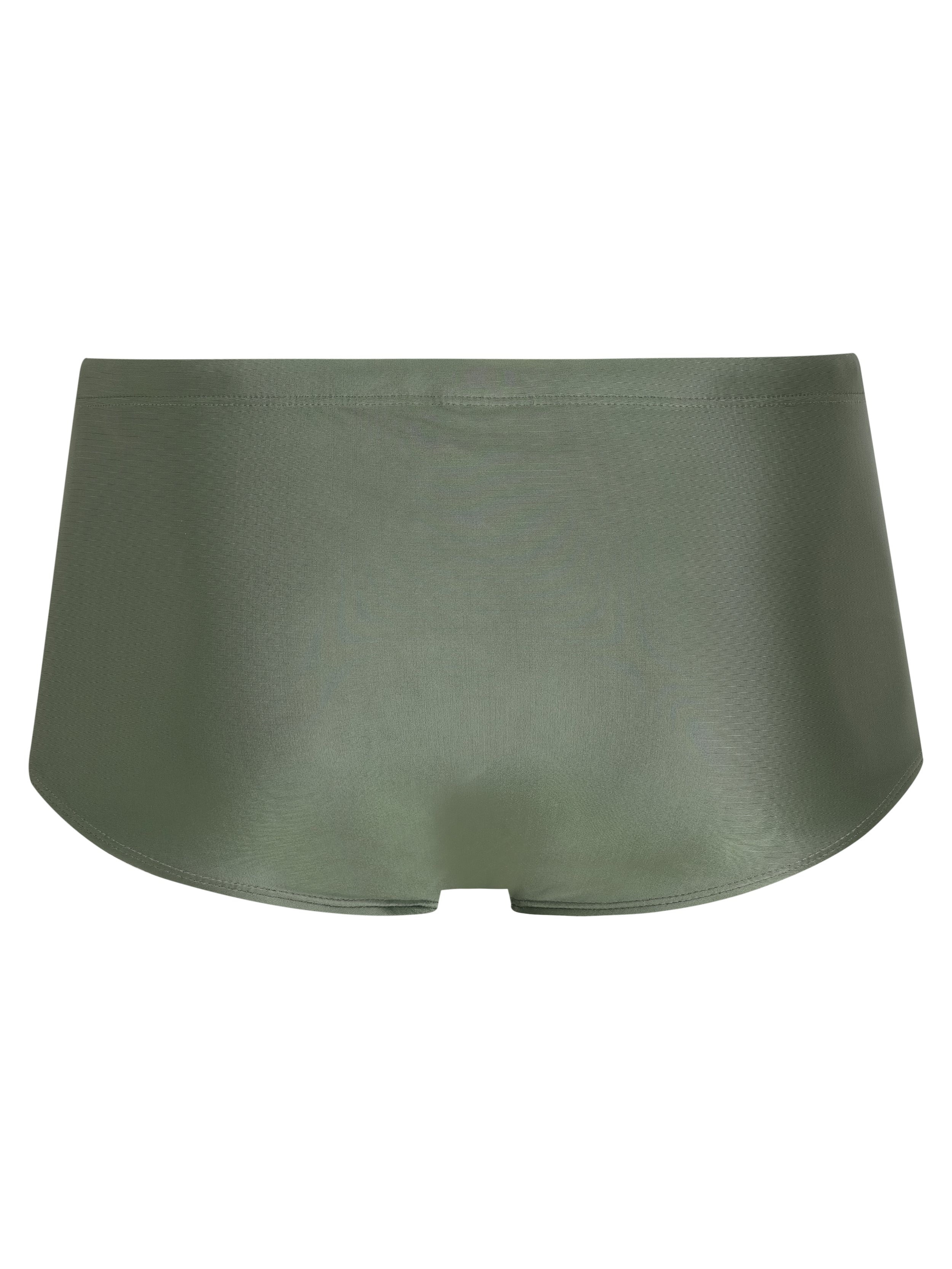 Parati Green Plain 6.3-inch Sides Swimming Trunks