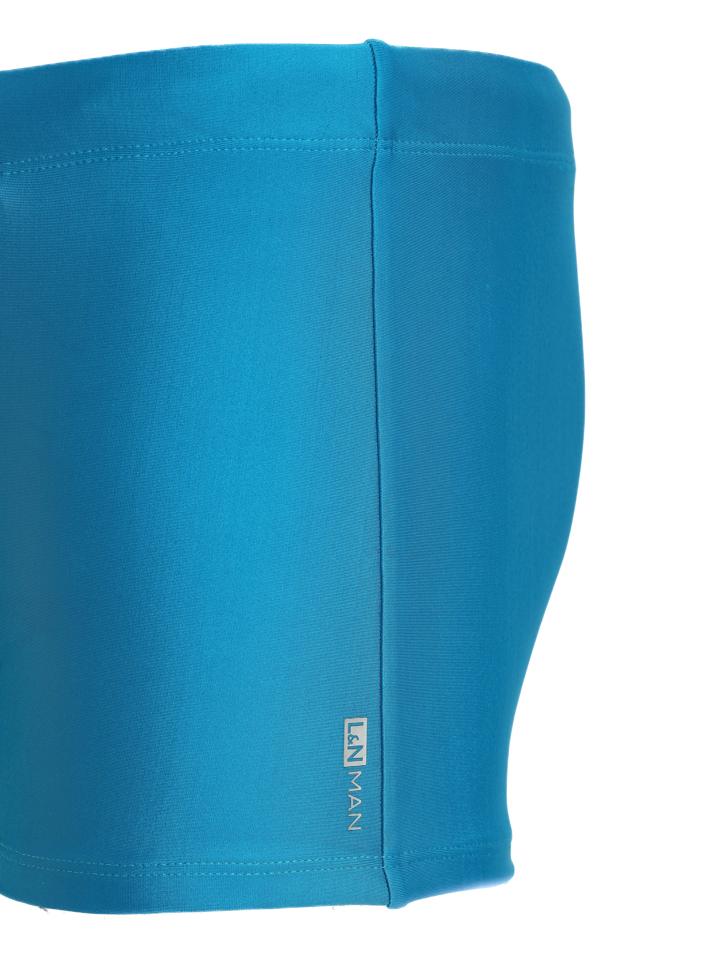 Tijuca Light Blue Plain 9-inch Sides Fitted Swimming Trunks