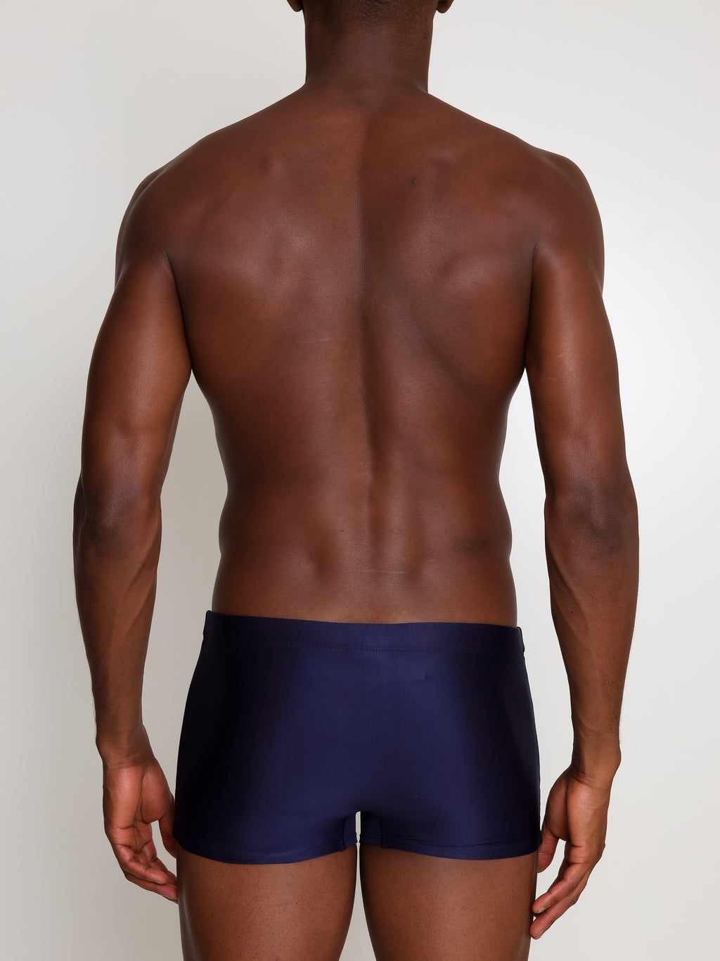 Tijuca Blue Plain 9-inch Sides Fitted Swimming Trunks