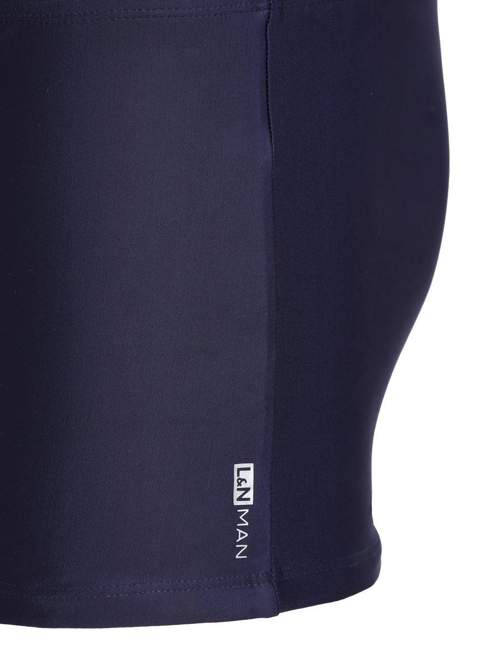 Tijuca Blue Plain 9-inch Sides Fitted Swimming Trunks