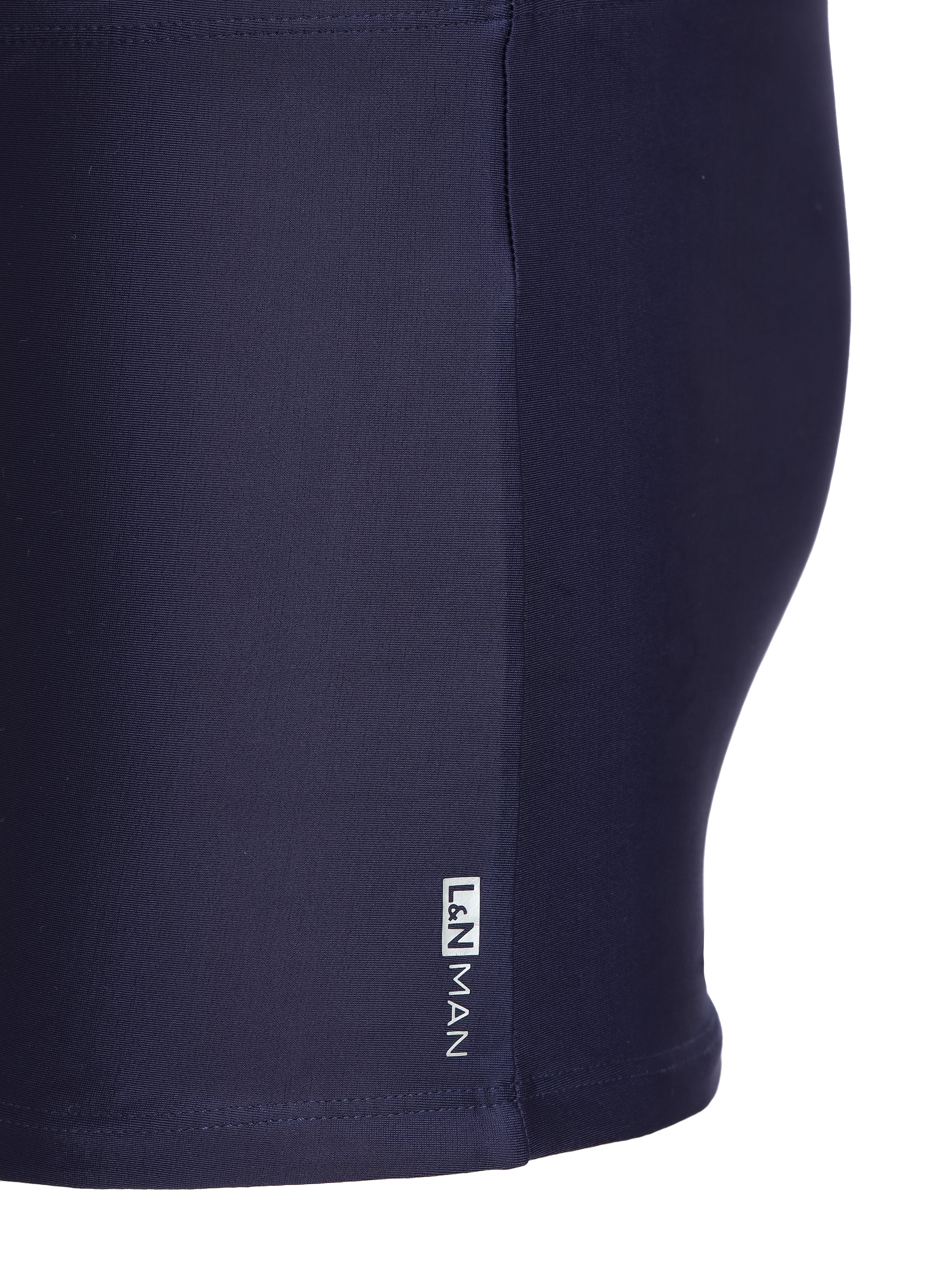 Tijuca Blue Plain 9-inch Sides Fitted Swimming Trunks