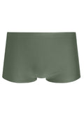 Tijuca Green Plain 9-inch Sides Fitted Swimming Trunks