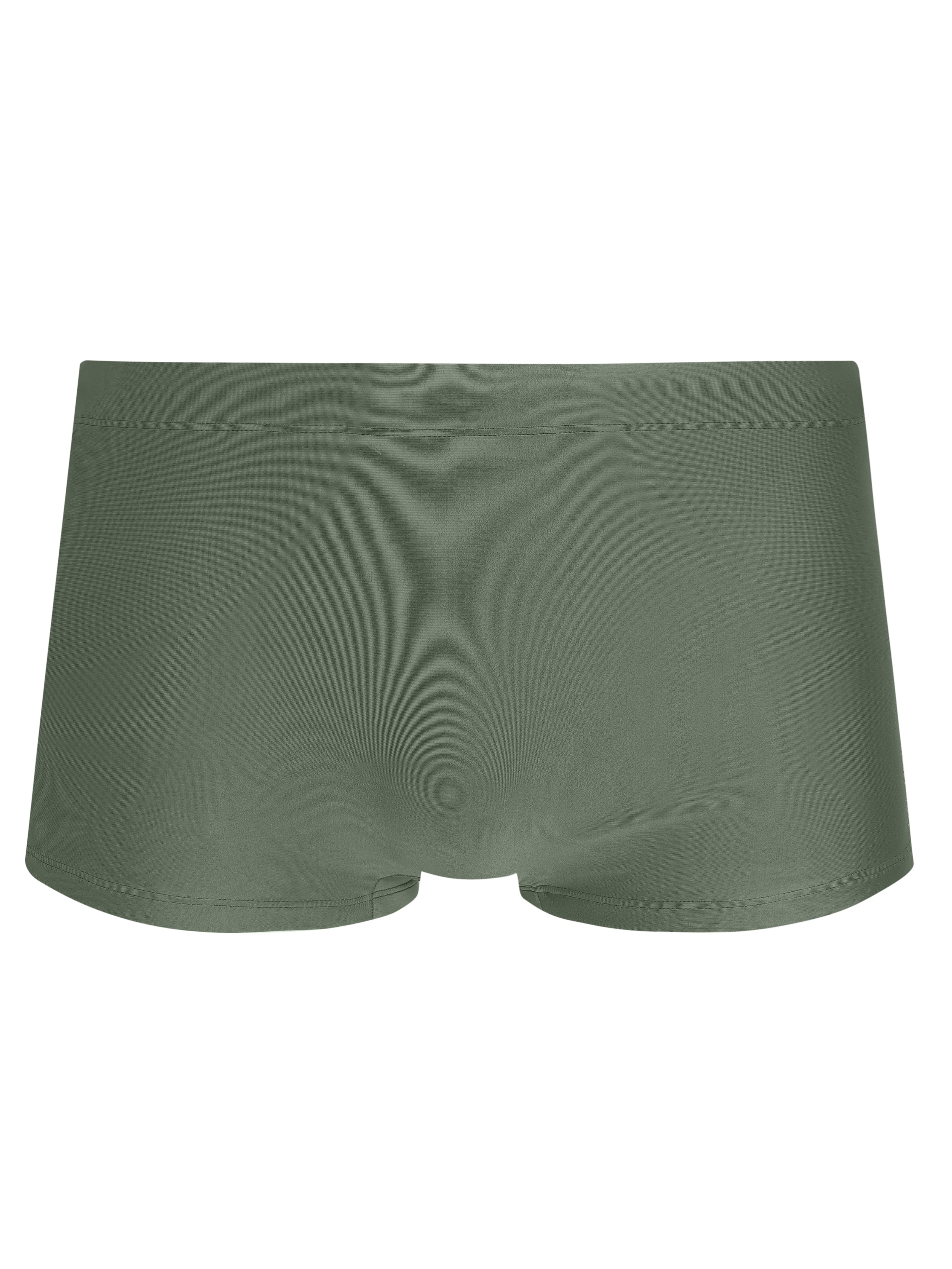 Tijuca Green Plain 9-inch Sides Fitted Swimming Trunks