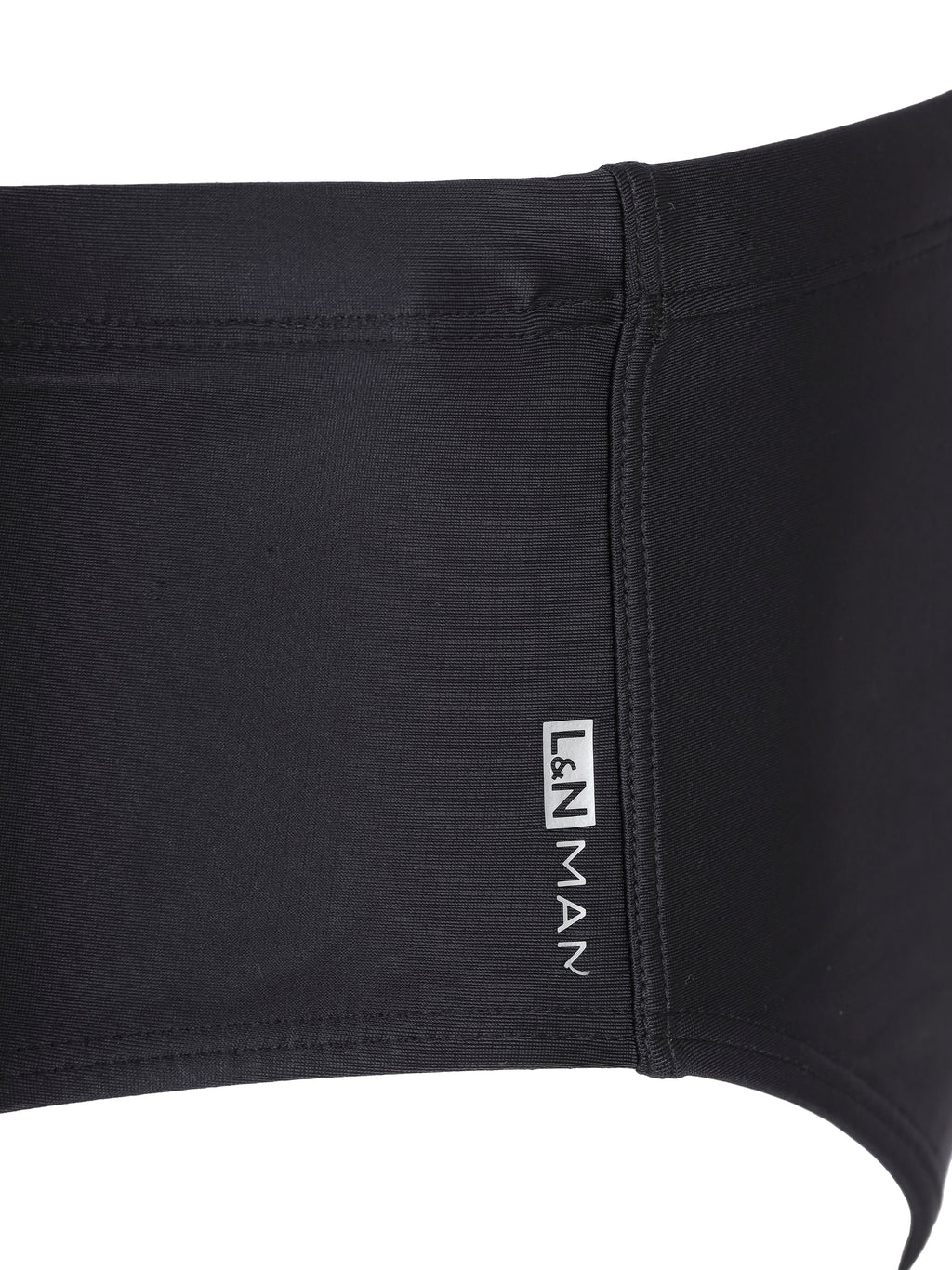 Ilhabela Black Plain Swim Trunks