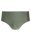 Ilhabela Green Plain Low-Rise 4.3-inch Sides Swimming Trunks
