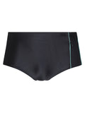 Santiago Black Plain 6.3-inch Sides Swimming Trunks